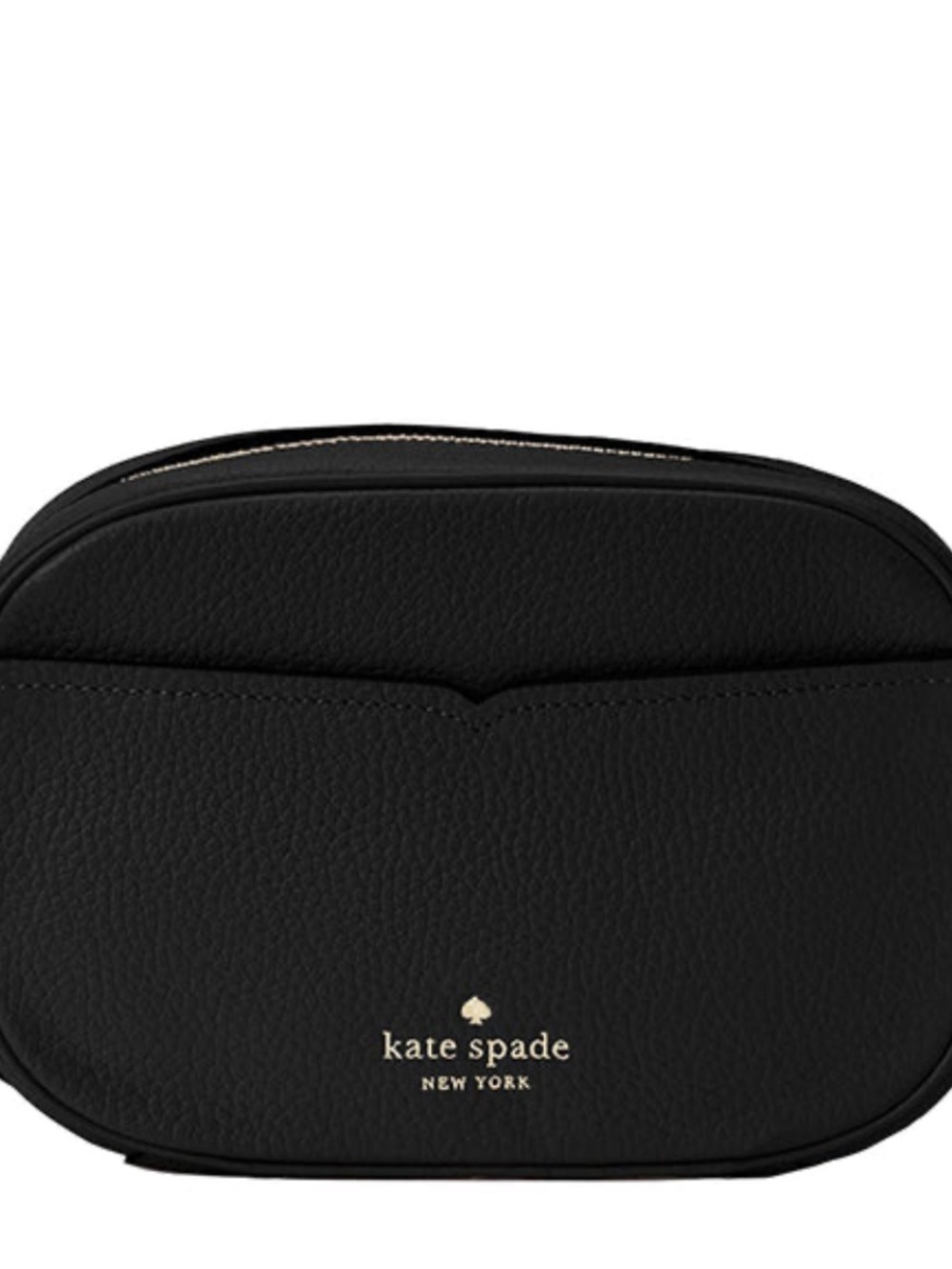 kate spade Kourtney Camera Bag Black Pebbled Leather Crossbody